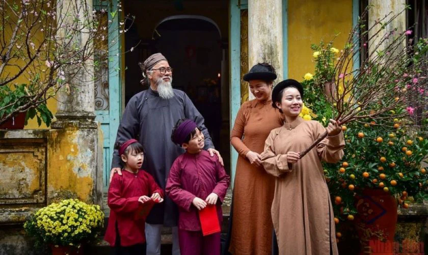 Hình ảnh chúc mùng 3 Tết 2026 Bính Ngọ cổ truyền