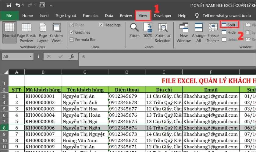 Cách sử dụng chức năng Split trong Excel dễ hiểu