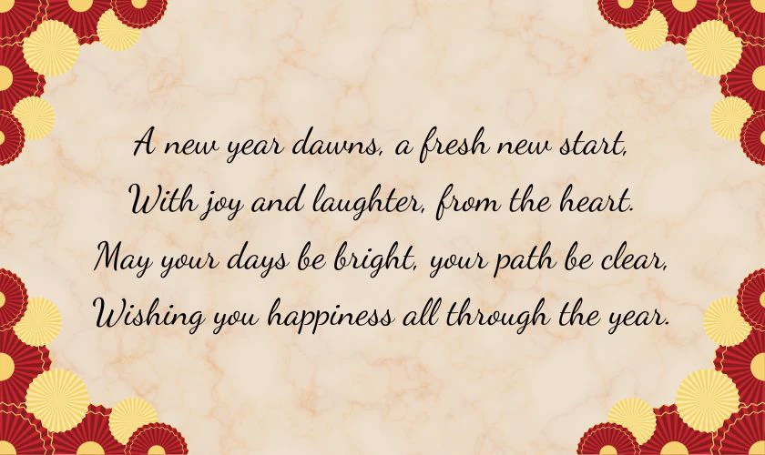 Thơ chúc xuân bằng tiếng Anh độc đáo 2026