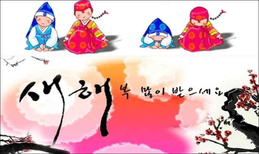 Ảnh chúc tết bằng tiếng Hàn