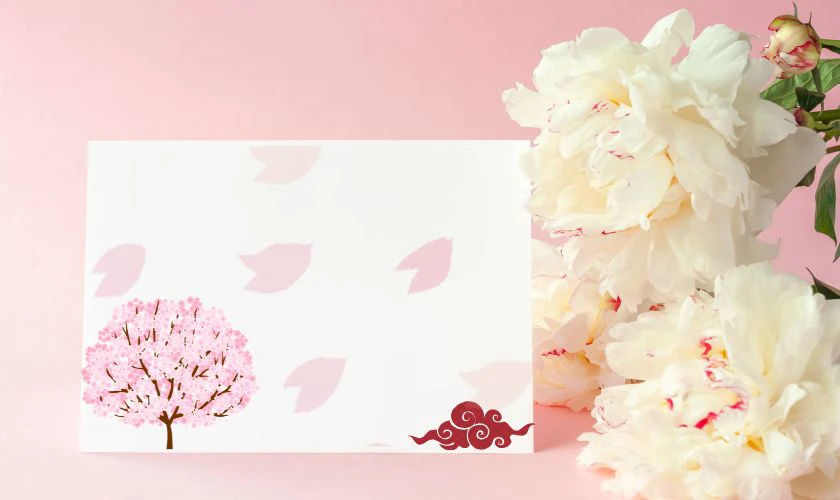Mẫu thiệp Tết bằng tiếng Nhật hiện đại