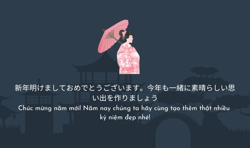Lời chúc Tết bằng tiếng Nhật cho người yêu