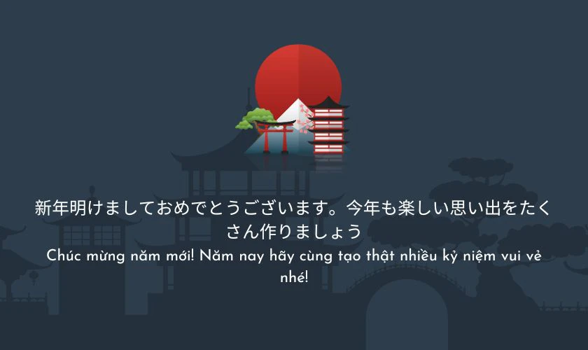 Câu chúc Tết bằng tiếng Nhật cho bạn bè