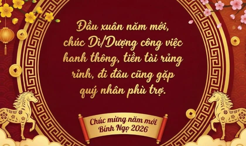 Câu chúc Tết cô chú hài hước