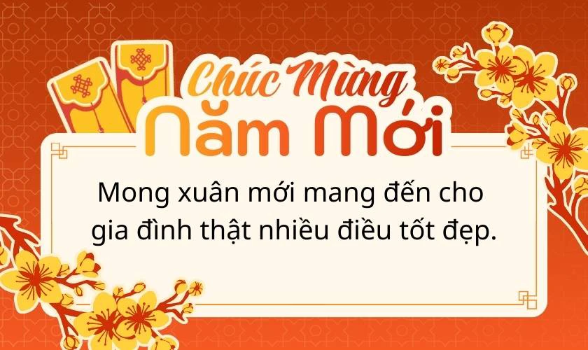 Câu chúc tết gia đình người yêu hay