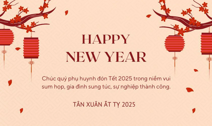 Gợi ý mẫu câu chúc Tết ban giám hiệu dành cho cha mẹ học sinh