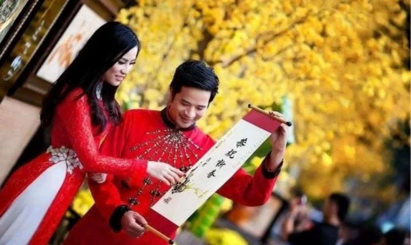 Lời chúc Tết Vợ chồng 2026 hài hước, dí dỏm