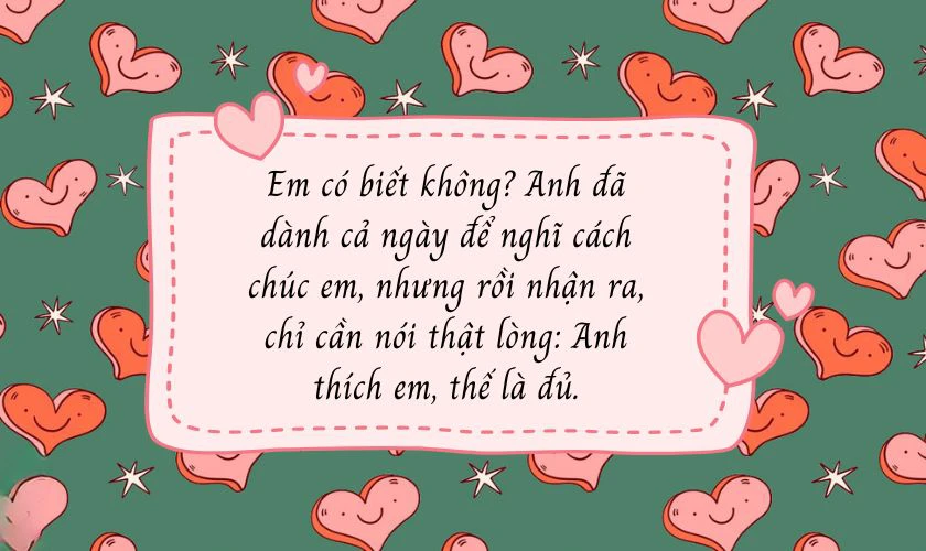 Lời chúc Valentine cho crush nữ