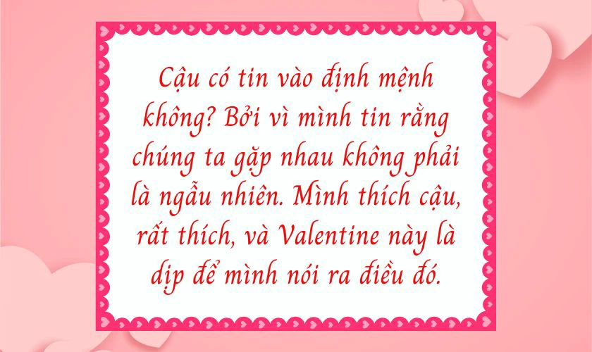 Lời tỏ tình crush 14/2 khiến đối phương xiêu lòng