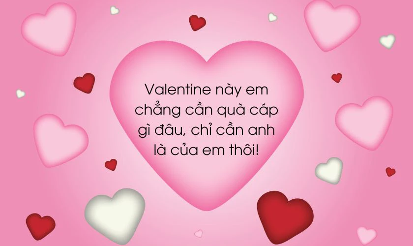 Lời chúc Valentine crush dễ thương, cute