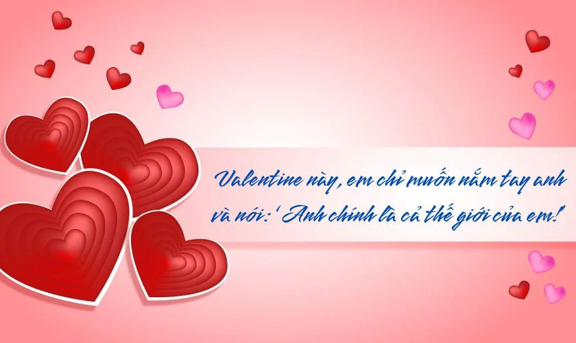 Câu chúc 14/2 cho crush ngọt ngào