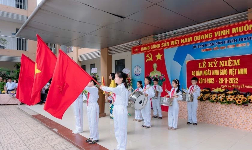 Mẫu kế hoạch tổ chức chương trình 20/11 - Chào cờ