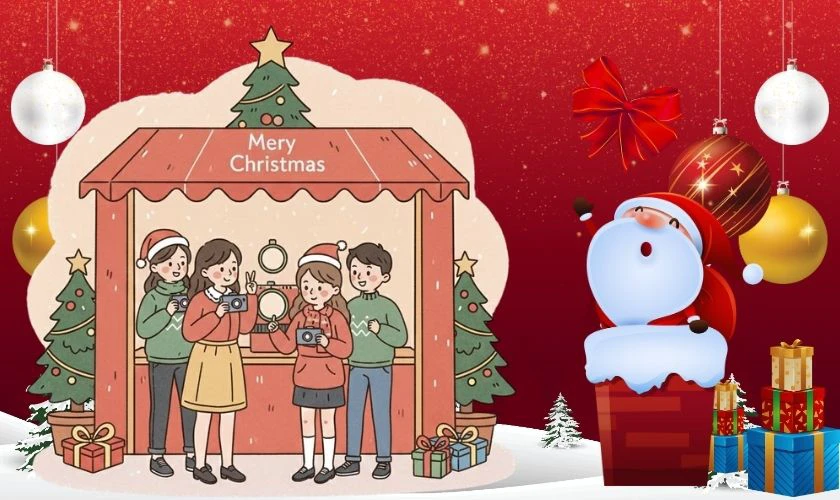 Góc chụp ảnh, Mini Photo Booth Giáng sinh