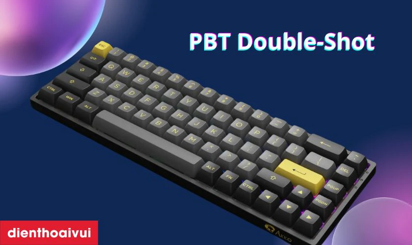 Demon Switch trang bị bộ keycap PBT Double-Shot và ASA profile quen thuộc