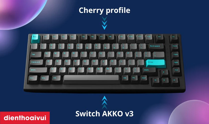 AKKO Monsgeek MG75 được trang bị Switch AKKO v3