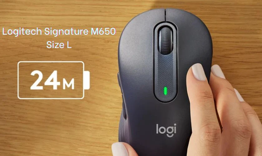 Chuột không dây Logitech Signature M650 Size L