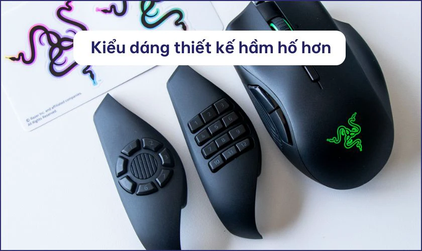 Do thiết kế đặc thù chuột nhiều nút có ngoại hình khá hầm hố