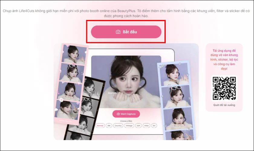 Beautyplus.com - chụp ảnh online miễn phí lấy ngay