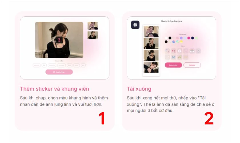 Tải ảnh vừa chụp về nhanh chóng