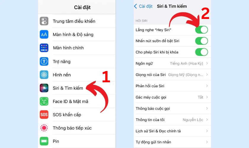 Chụp màn hình iPhone 15 bằng Siri