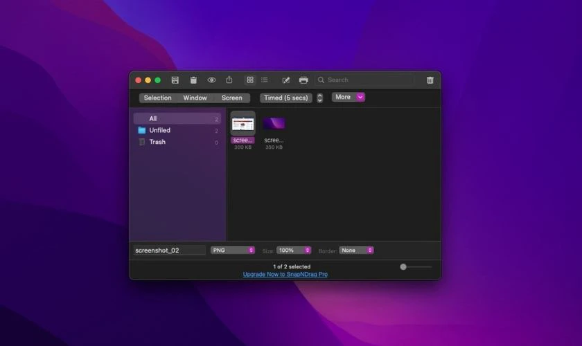 Chụp màn hình MacBook bằng SnapNDrag