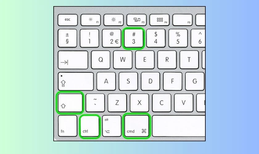 Cách chụp màn hình MacBook và lưu vào clipboard