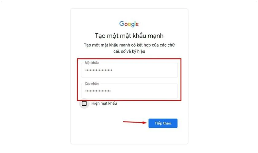 Đăng nhập vào tài khoản Gmail