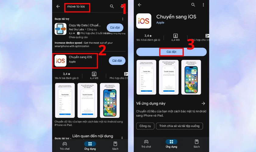 Tải app Move to iOS cho OPPO