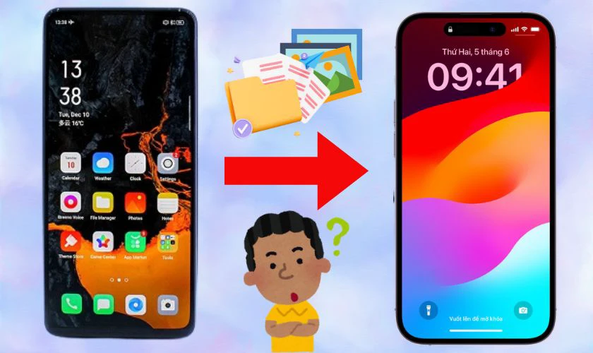 Chuyển dữ liệu từ OPPO sang iPhone là như thế nào?