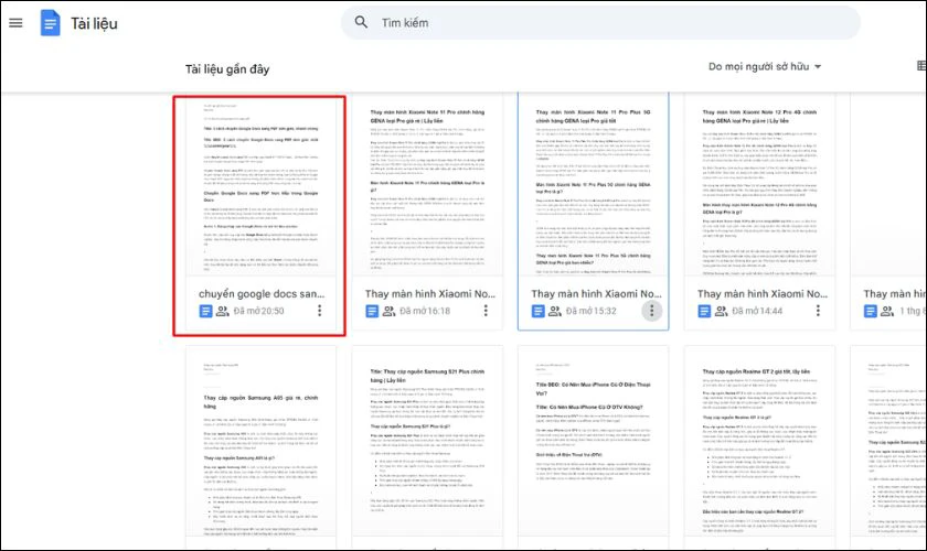 Chuyển Google Docs sang PDF trực tiếp trong Google Docs
