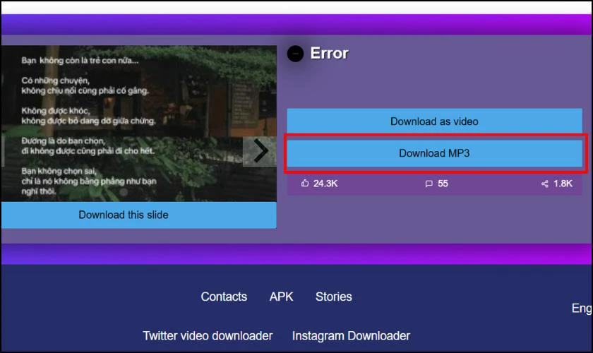 Chuyển nhạc từ Tiktok sang MP3 miễn phí đơn giản