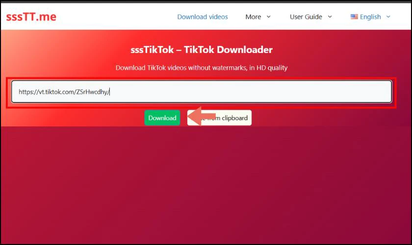 Chuyển nhạc từ Tiktok sang MP3 online với SSStt.me