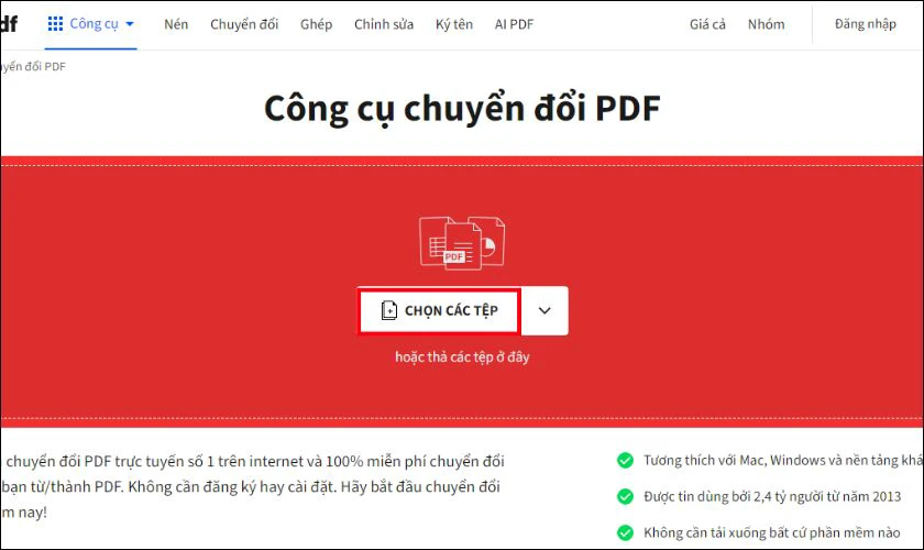 Cách chuyển PDF sang JPG với SmallPDF