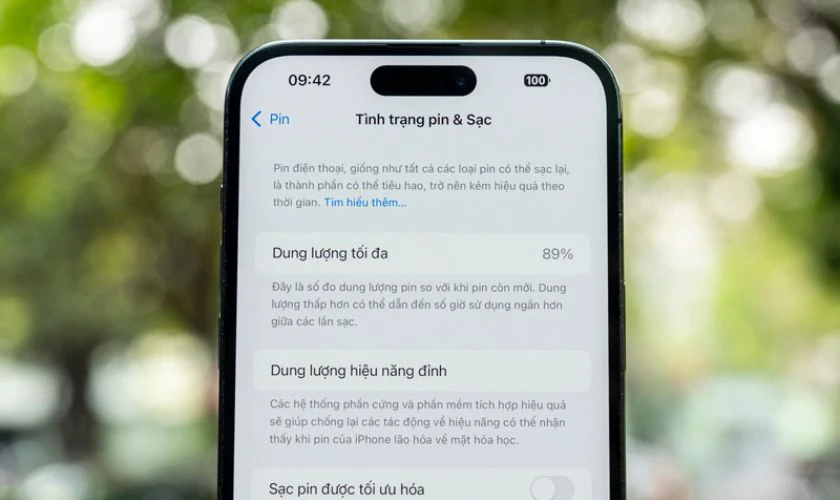 Kiểm tra pin và tình trạng pin