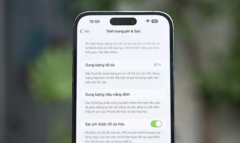 Kiểm tra pin và thời gian sử dụng