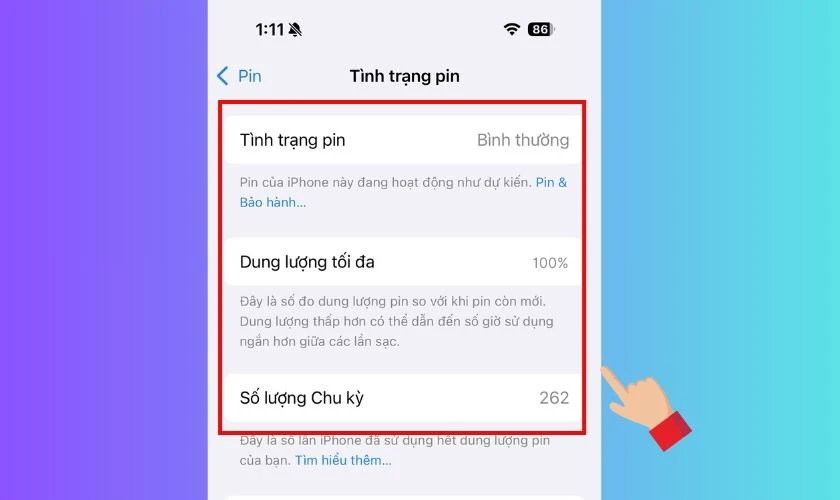 Kiểm tra số lần sạc và tình trạng pin bằng phần mềm/ứng dụng