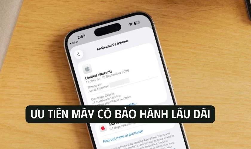 Tiêu chí quyết định có nên mua iPhone 16 Pro cũ - Bảo hành và hậu mãi