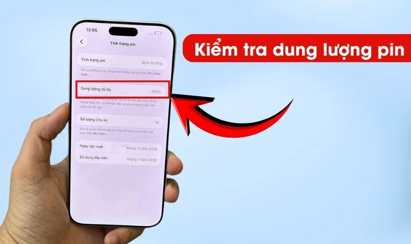 Pin còn trên 85% được xem là mức khá ổn định với iPhone cũ