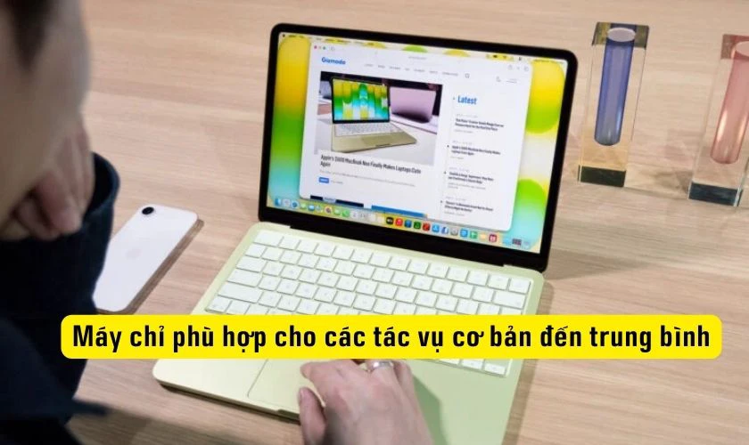 Nhược điểm khi mua MacBook Neo - GPU chưa tối ưu cho thiết kế chuyên sâu