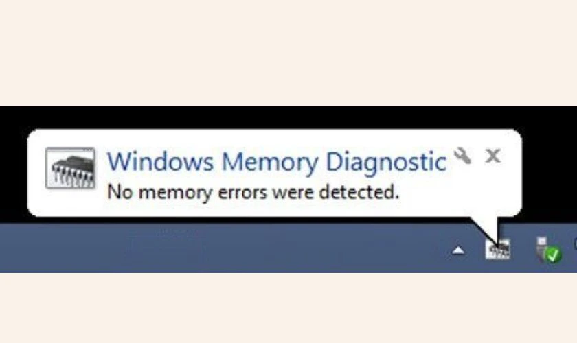 Xem kết quả kiểm tra sau khi khởi động lại