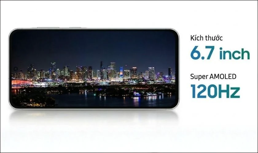 Samsung Galaxy A57 được trang bị màn hình Super AMOLED Plus kích thước 6.7 inch