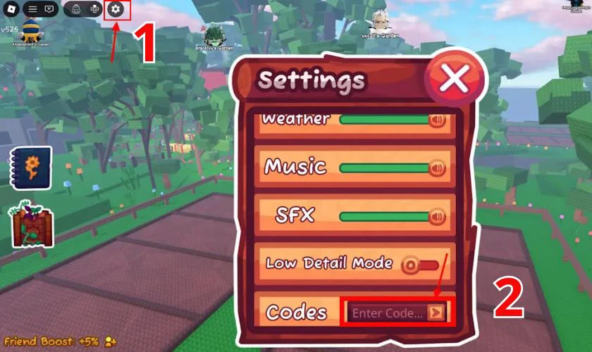 Cách nhập code Garden Horizons nhận thưởng miễn phí