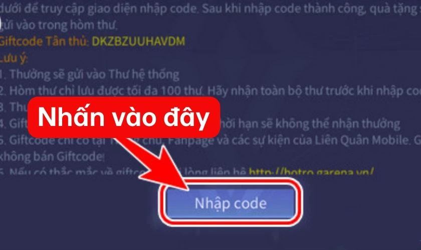 Cách nhập Code Liên Quân APL 2025 mới nhất