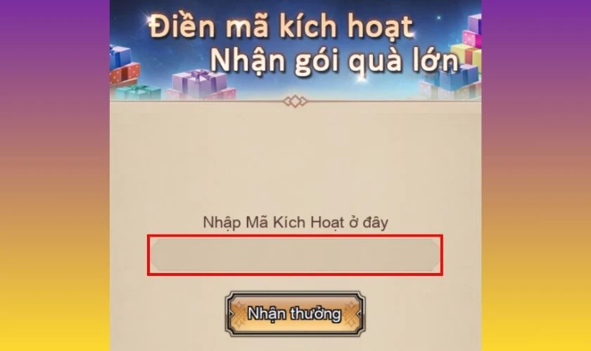 Cách nhập Code Tam quốc chí dị thế