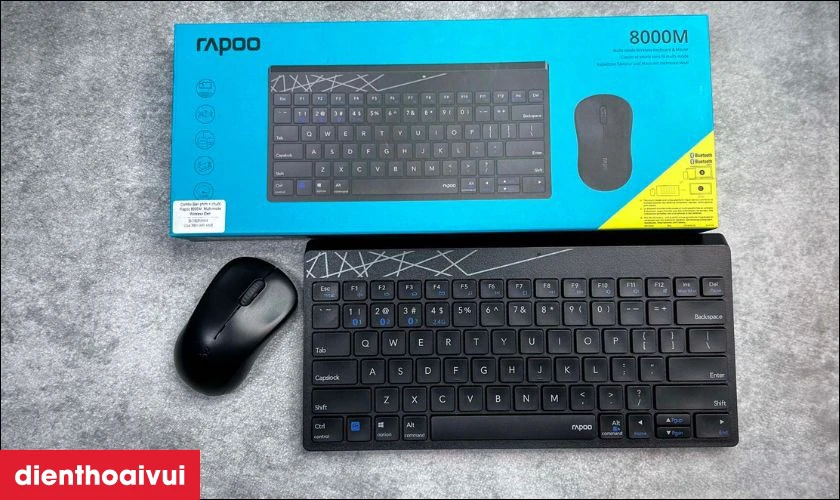 Rapoo 8000M-Đen chất lượng cao, hiệu suất ổn định