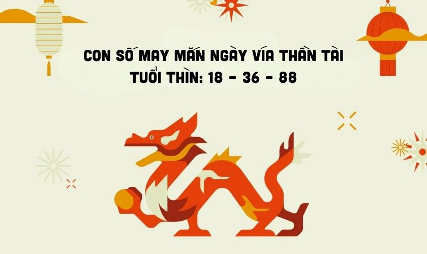 Các con số 18, 36 và 88 đem lại may mắn cho tuổi Thìn