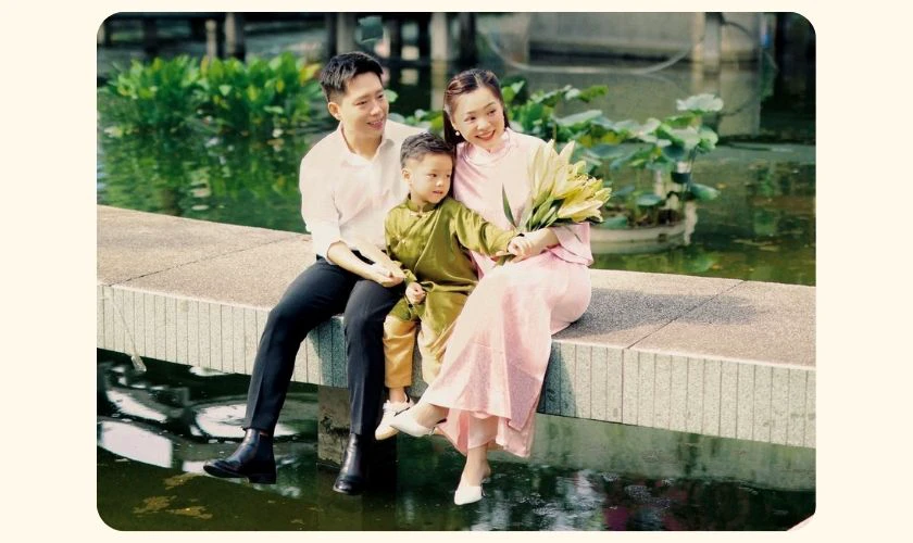 Concept chụp ảnh Tết gia đình ấm áp