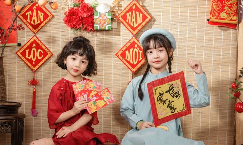 Concept chụp ảnh Tết cho bé đáng yêu