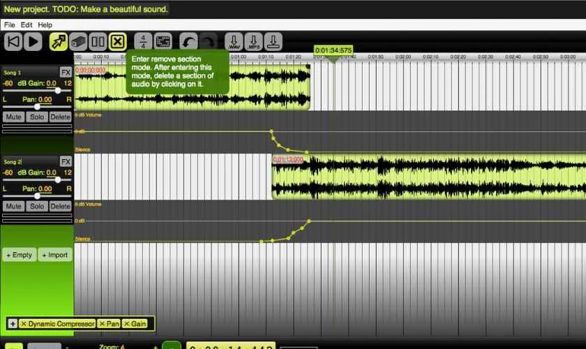 Beautiful Audio Editor