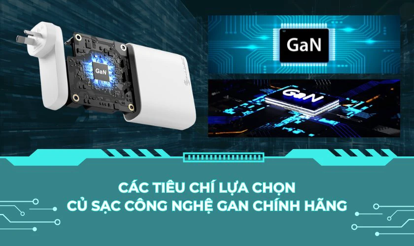 Các tiêu chí lựa chọn củ sạc công nghệ GaN chính hãng
